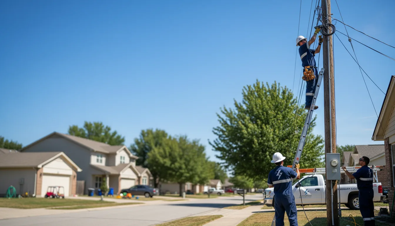 Residential electrician providing installation services in Alexandria, OH